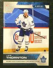 2020-21 20/21 TOPPS NOW NHL Stickers #131 Joe Thornton Toronto Maple Leafs