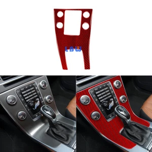 1PC Carbon Fiber Center Console Panel Cover Trim For Volvo V60 S60 2010-2017 LHD - Foto 1 di 9