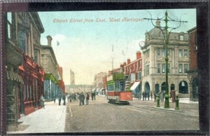 West Hartlepool, Church Street, old postcard (unposted) Valentine's - Picture 1 of 2