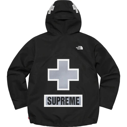 Giacca da montagna Supreme X The North Face Summit Series Rescue NUOVA Nera Med