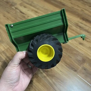 John Deere 6” Dump Trailer Rubber Monster Tire Treads Wagon Tomy Play Tractor - Picture 1 of 7