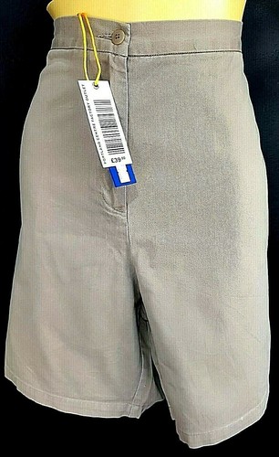 VANS VAN HEU Donna Beige KHAKIS SHORTS CHINOS Vita Alta Vita 36" UK18 £39
