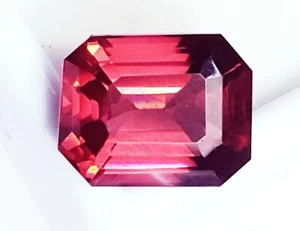 9.60+Ct Radiant Cut RASPBERRY PINK TOURMALINE Certified LOOSE GEMSTONE~Free Gift - Picture 1 of 7