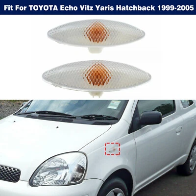 Luz de señalización lateral izquierda derecha para Toyota Echo Vitz Yaris Hatchback 1999-05 Foto 1 de 4