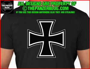 Iron Cross T-Shirt WWI WWII German Army Prussia - Picture 1 of 49