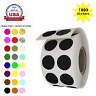 Circle Rolls Dot Stickers Color Coded Rounded Labels 13 mm 0.50 Inch 1080 Pack