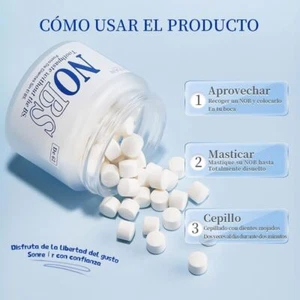 Toothpaste Tablets 62 Tabs, Whitening Chewable Toothpaste Tablet, Fluoride Free - Picture 1 of 10