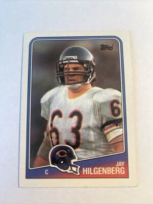 1988 Topps Jay Hilgenberg #77 Chicago Bears 🐻 Iowa Hawkeyes  - Image 1 of 2
