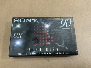 Sony UX High Bias 90 Minute Cassette Tape - Picture 1 of 3