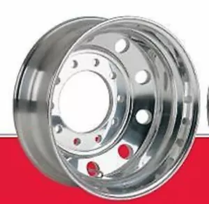 Rim Aluminium Polished 10 Stud 285mm PCD Steer "22.5x9" to suit Truck - Picture 1 of 7