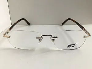 Montura de gafas para hombre Montblanc MB 558 028 55 mm dorada sin montura Italia - Imagen 1 de 6