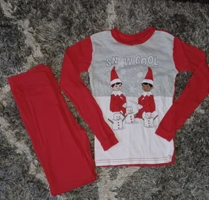 Kids elf on the shelf pj set worn 1x size 10 - Picture 1 of 2