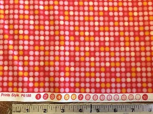 CONTEMPO'S CARINA #06188-10-RED-PEARLS FOR BENARTEX- 1 5/8 YARD - Picture 1 of 2