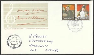 Canada #861/860 "Canadian Musicians" Fine Used 1980 Special Event Cover - Picture 1 of 2