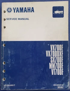 Yamaha 2001 VX700F VX700DXF SX700F MM700F VT Snowmobile Factory Service Manual 3 - Picture 1 of 11