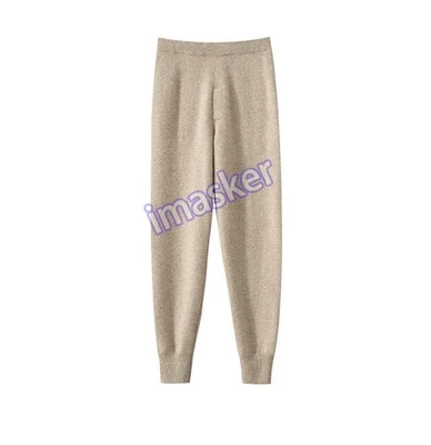 Leggings de punto 100 % cachemir para hombre otoño invierno prendas de punto pantalones cálidos Foto 1 de 4