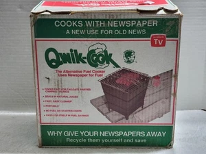 NEU QUIK-COOK TRAGBARER GRILL HERD BRENNT ZEITUNG HERGESTELLT IN DEN USA WIE IM TV - Bild 1 von 6