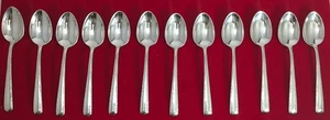 Camellia by Gorham 1942 Sterling Silver Set of 12 Demitasse Spoons, 4-1/4'' Long - Picture 1 of 4