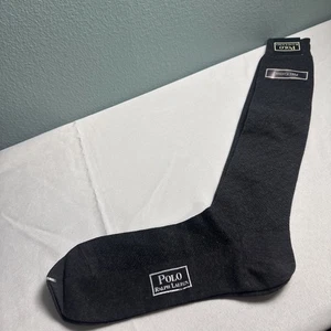 NEW Vintage Polo Ralph Lauren Men's Dress Socks Pima Cotton Charcoal 10-13 NWT - Picture 1 of 4