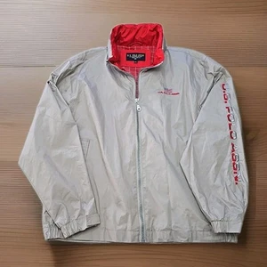 US Polo Assn Jacket Windbreaker Rain Coat Lined Mens Size Large - Picture 1 of 13