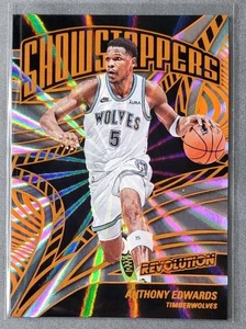 2024-25 Panini Revolution - Showstoppers Sunburst /75 Anthony Edwards #8 - Picture 1 of 2