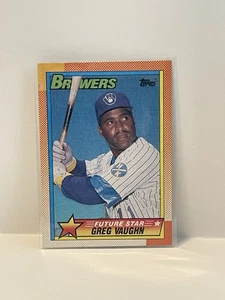 1990 Topps - Future Star Greg Vaughn #57 - Imagen 1 de 2