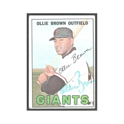 1967 Topps Ollie Brown Giants #83 - Image 1 of 3