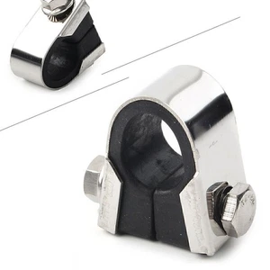 Para Soporte de Montaje 7/8" 1" Manillar Speedo Abrazadera Calibre Goma Motocicleta - Imagen 1 de 7