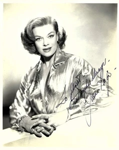 Janis Paige - Signed Vintage 8x10 with original 1955 mailer with COA - Picture 1 of 5