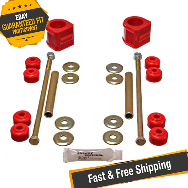 Bujes de barra estabilizadora Energy Suspension 3.5136R para 88-98 Chevy/GMC K1500/2500/3500 Foto 1 de 4