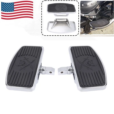 Universal Rear Foot Boards Flootboard Floorboards For Harley Honda Yamaha Suzuki - Image 1 of 4