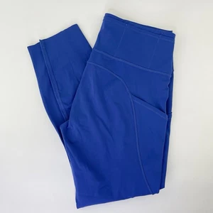 Lululemon Fast & Free hoch geschnittene enge kurze Legging royalblau Damengröße 10 - Bild 1 von 8