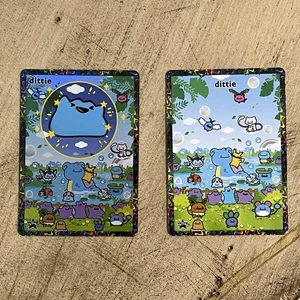Pokiebubies 1st Edition Fan Art Holo Dittie Ditto Promos - Rare - Picture 1 of 6