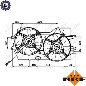 FAN RADIATOR 47031 FOR CHRYSLER B00/EDZ 2.4L C00 2.0L 4cylR00/EGA 3.3LEFA 3.0L - Picture 1 of 8
