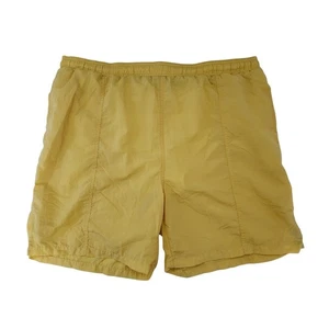 Trader Bay Nylon Swim Trunks Athletic Shorts Yellow Casual Mens L - Picture 1 of 3
