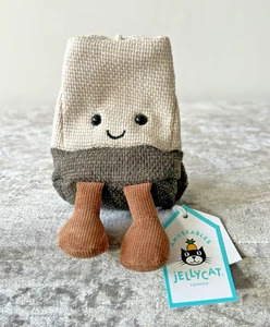 Jellycat Amuseable Steepy Tea Bag UK Exclusive With Tags GENUINE Rare Beige Toy - Picture 1 of 20