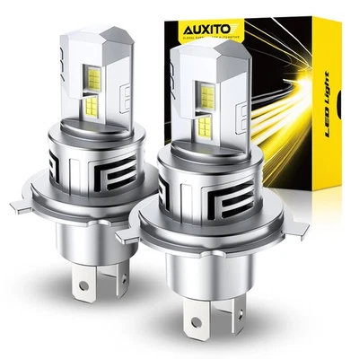AUXITO LED Headlight Bulb Kit 9003 H4 Hi/Lo Beam Bright 6500K White Canbus Ready - Image 1 of 4