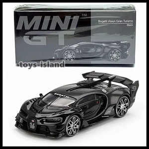 MINI GT 795 Bugatti Vision Gran Turismo Black LHD NEW Diecast Car - Picture 1 of 7
