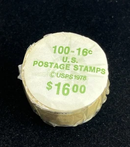 Scott 1619 1978 16c Americana Statue of Liberty Coil Roll 100 MNH for Line Pairs - Picture 1 of 3