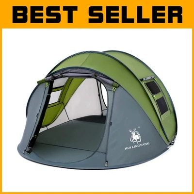 Waterproof Family Tent with 2 Doors - Image 1 of 4