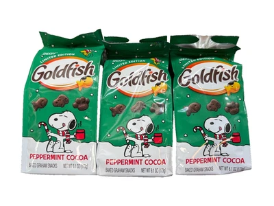 Goldfish Peppermint Cocoa Limited Edition 6.1 Oz Best By 3/26 Three Bags - Image 1 of 3