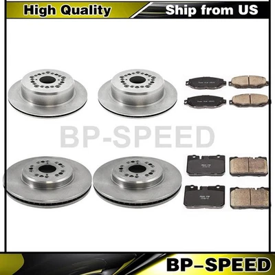 Brake Pads & Rotors Fits 2000 Lexus LS400 1995 Lexus LS400 1996 Lexus LS400 - Image 1 of 4