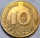 1986 G GERMANY 10 PFENNIG (ONLY ONE BY US SELLER) KM# 108 COMBINED SHIPPING