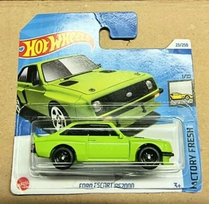 Ford Escort RS2000 Verde Green Hot Wheels Factory Fresh 1:64 Nuovo 23/250 - Foto 1 di 3