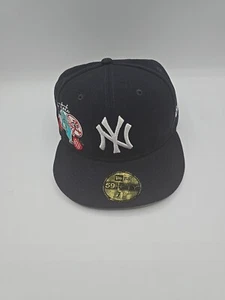 New Era New York Yankees "City Cluster" 59Fifty Men's Fitted Hat Navy Blue-Multi - Picture 1 of 7