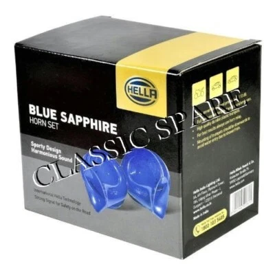 Hella Blue Sapphire Horn Set Fit For Car, Jeep and Motorcycle 28DB - Image 1 of 2