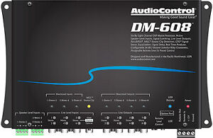 AUDIOCONTROL DM-608 8 Channel Digital Signal Processor Ultimate EQ Crossover DSP