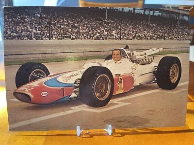 Vintage 6 x 9 Indy 500 Giant Postcard A. J. Foyt - Image 1 of 2