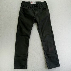 Levis 511 Slim Fit Jeans Boys 16 Reg 28x28 Black Stretch Denim Cotton Blend Gray - Picture 1 of 10