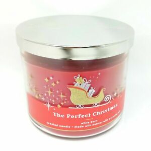 Bath&Body Works The Perfect Christmas Candle 3 wick 14.5 oz BURNS 25-45HRS NEW